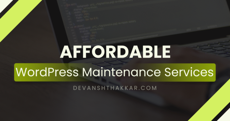Affordable WordPress Maintenance Services – Fast & Secure