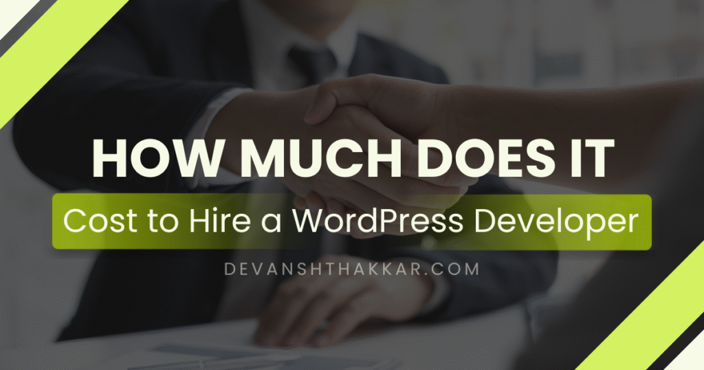 how much does it cost to hire a WordPress developer