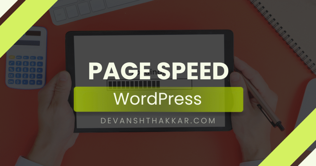page speed WordPress