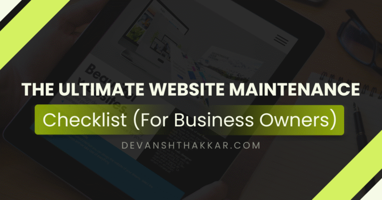 Website Maintenance Checklist: The Ultimate Guide for Business