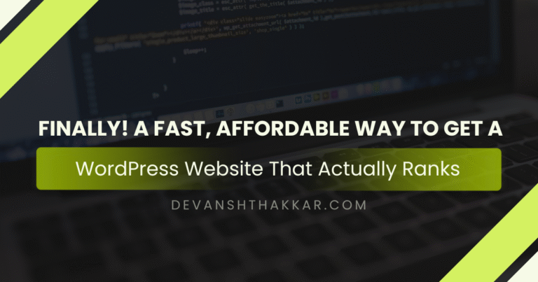 Fast Affordable WordPress Website That Ranks in 2025
