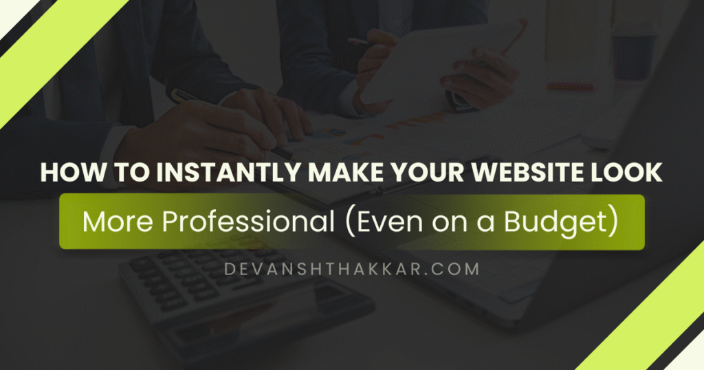 Make Your Website Look More Professional