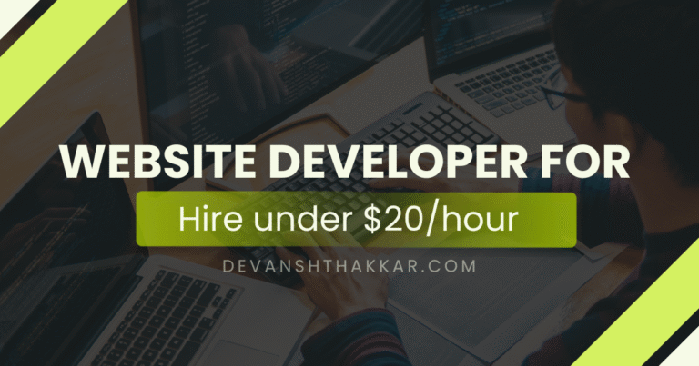 Website Developer for Hire Under $20/hour – Start Today