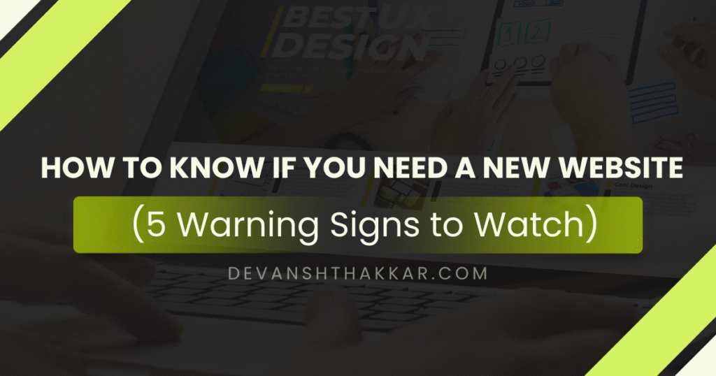 new website warning signs