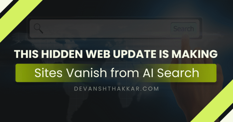 AI Search Visibility Update Is Making Sites Vanish