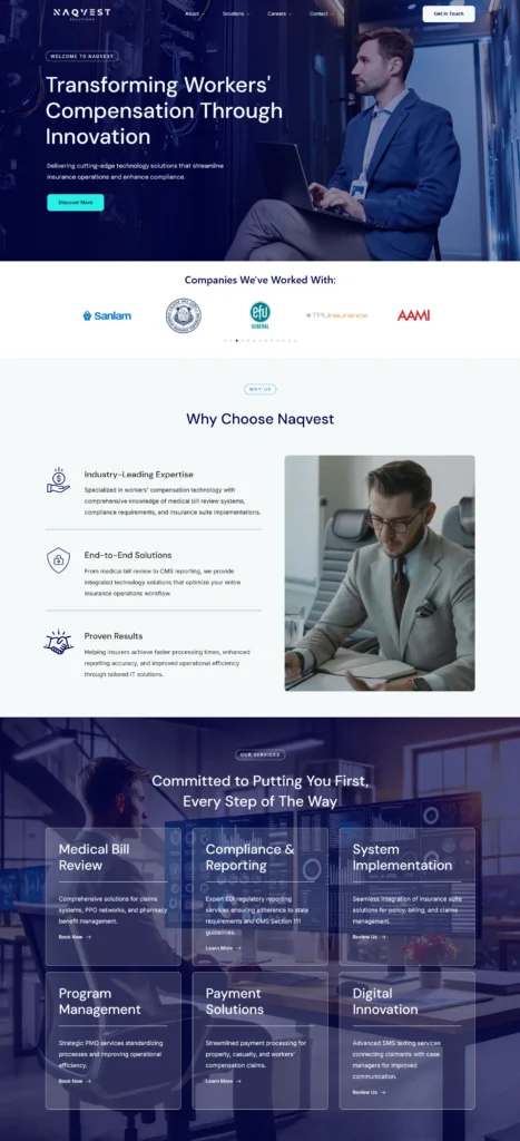 Naqvest Solutions - Designed and Developed by Devansh Thakkar