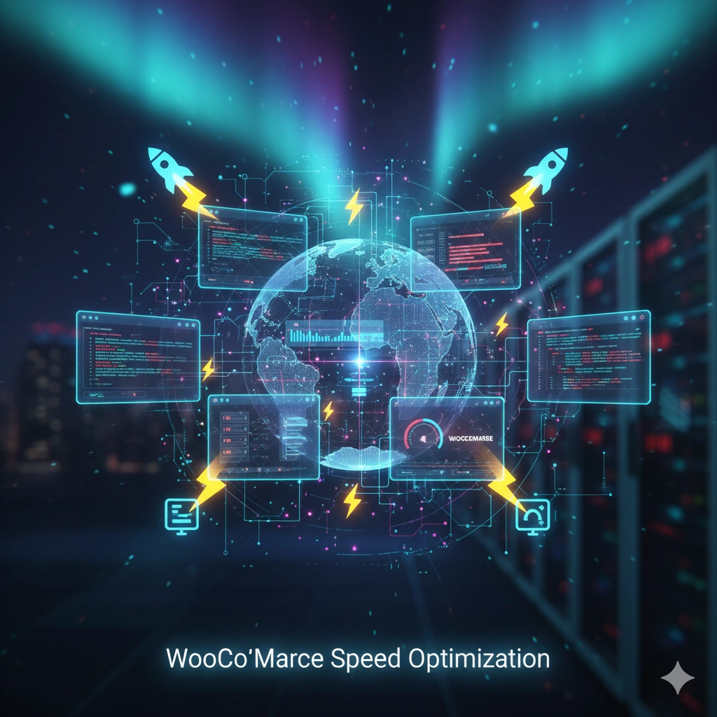 WooCommerce SEO Services showing complete Product Schema JSON-LD with AggregateOffer, AggregateRating, and Review nodes for Google Shopping rich results and AI Overview citations