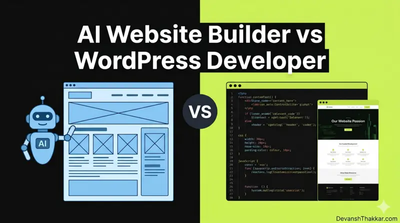 AI Website Builder vs WordPress Developer – 2026 Guide