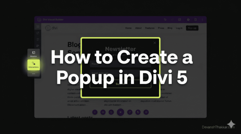 How to Create a Popup in Divi 5 - 3 Native Methods (2026)