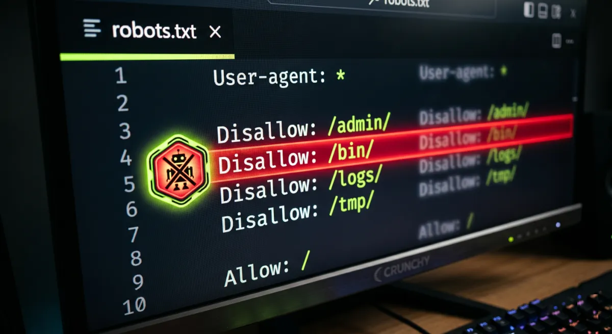 A blocked AI crawler stopping a website from showing in ChatGPT