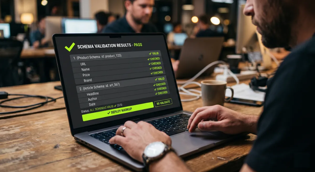 Validating structured data for AI search with a rich results testing tool