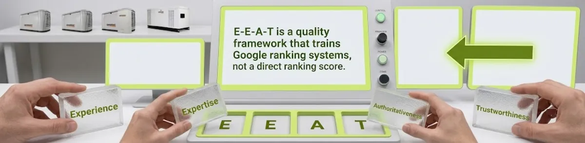 Improving each E-E-A-T component: Experience, Expertise, Authoritativeness, and Trust signals