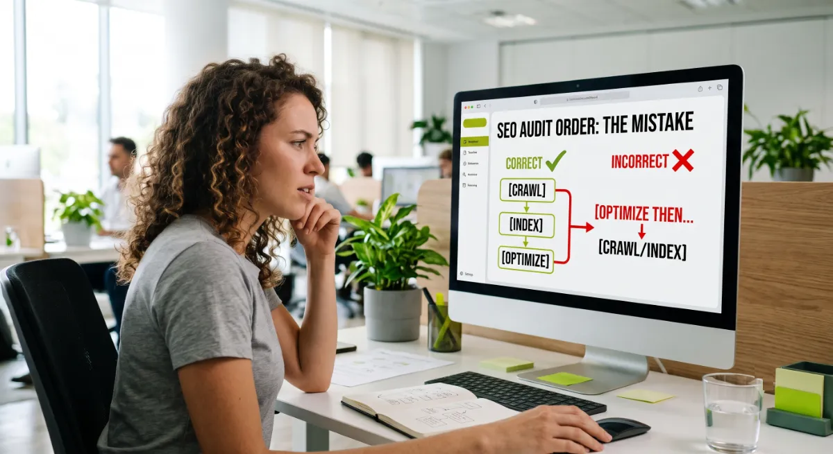 Auditing in the wrong order is the most common technical SEO audit mistake