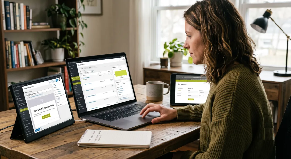 Managing WooCommerce subscriptions: renewals, customer emails, and the My Account area