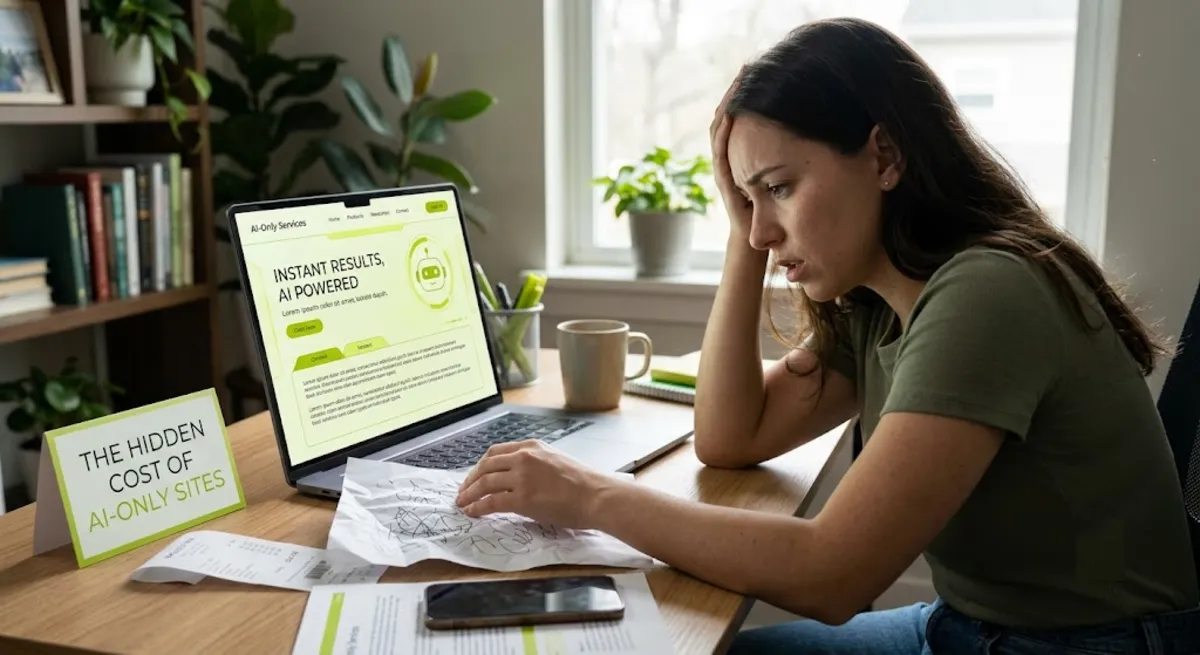 Hidden costs of AI-only websites: security gaps, bloat, broken edge cases, and no real strategy