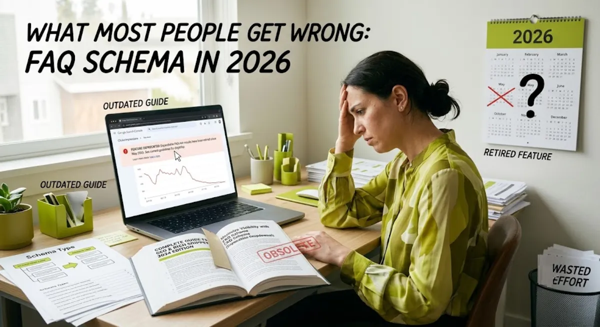 The biggest FAQ schema mistake in 2026 is chasing rich results that Google retired