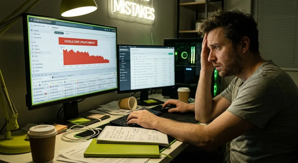 Panic-deleting pages and changing dates are the most common Google core update recovery mistakes