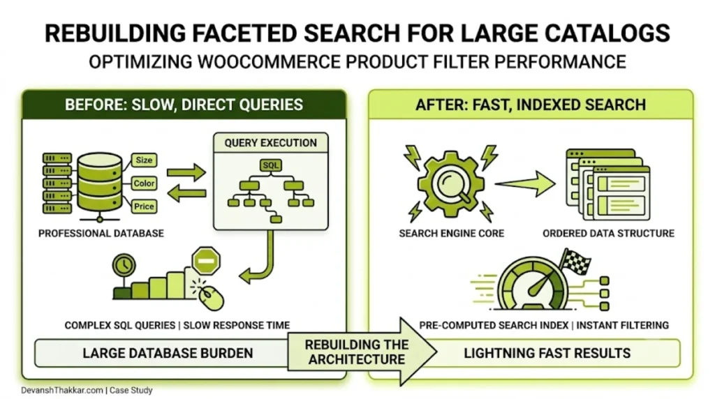 WooCommerce Product Filter Slow? How I Rebuilt Faceted Search on a Large Catalog